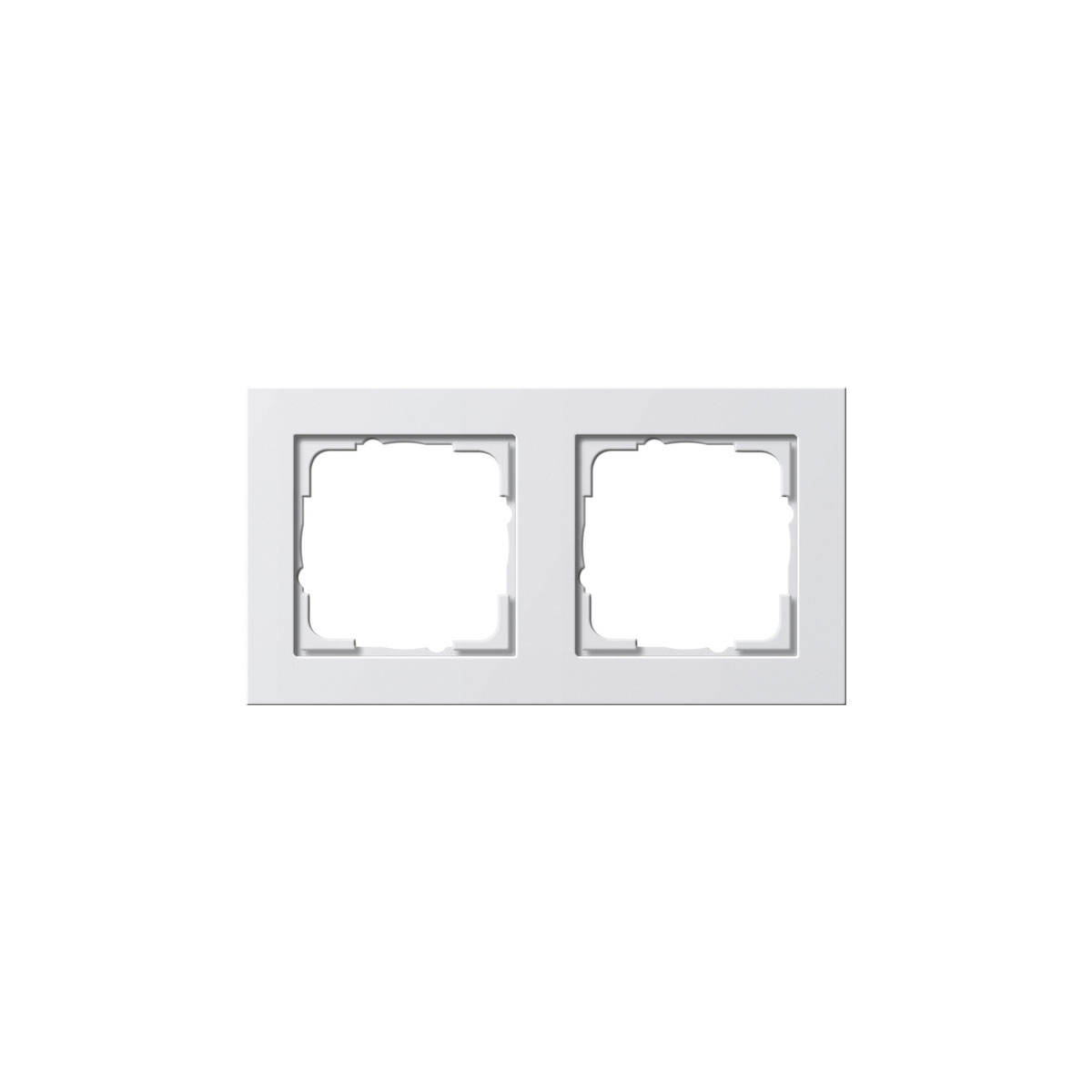 Gira Abdeckrahmen E2 2-fach reinweiß glänzend