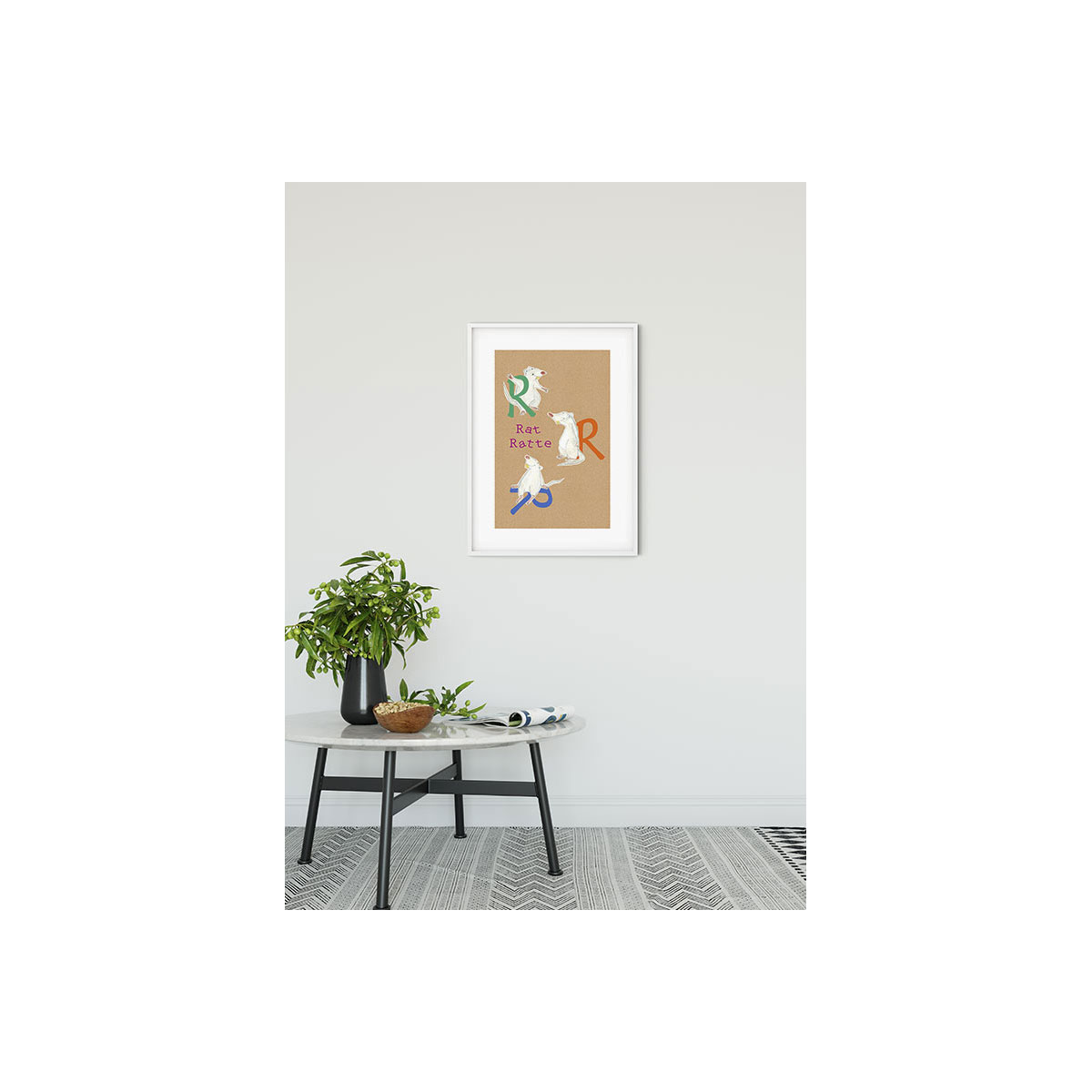 Komar  Wandbild ABC Animal R 50x70 cm