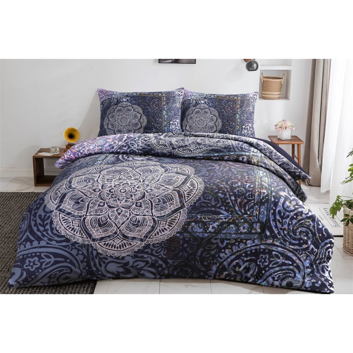 Bettwäsche Medley 125-NL Multi / Blau 240cm x 240cm Bild 3