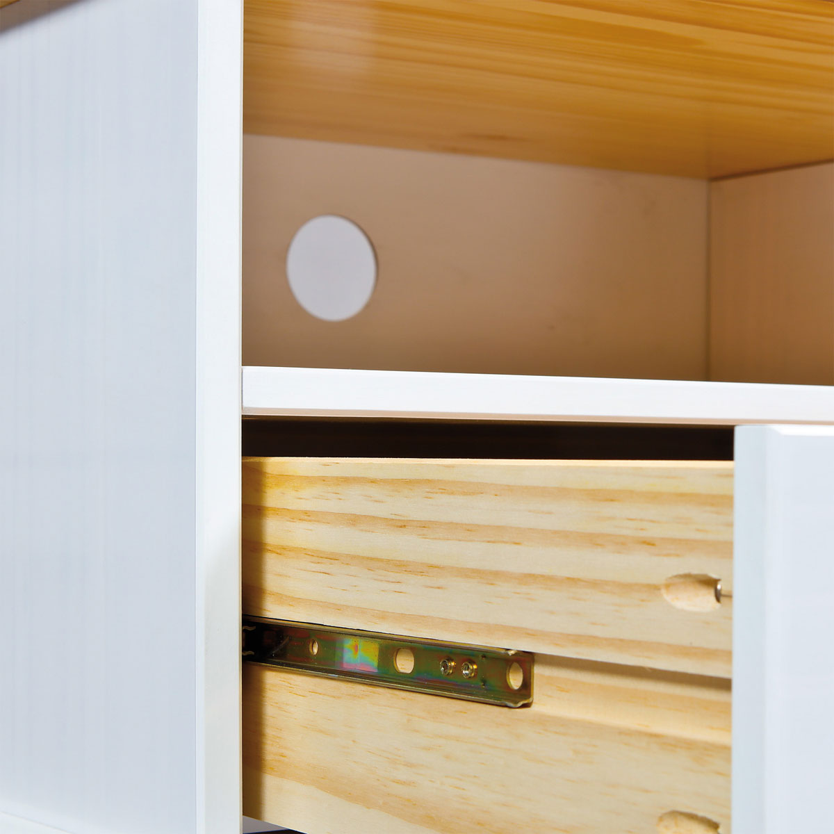 Inter Link FSC TV Konsole „Westerland-12.2.“, weiß sepia, 180x41x45,5 cm Bild 6