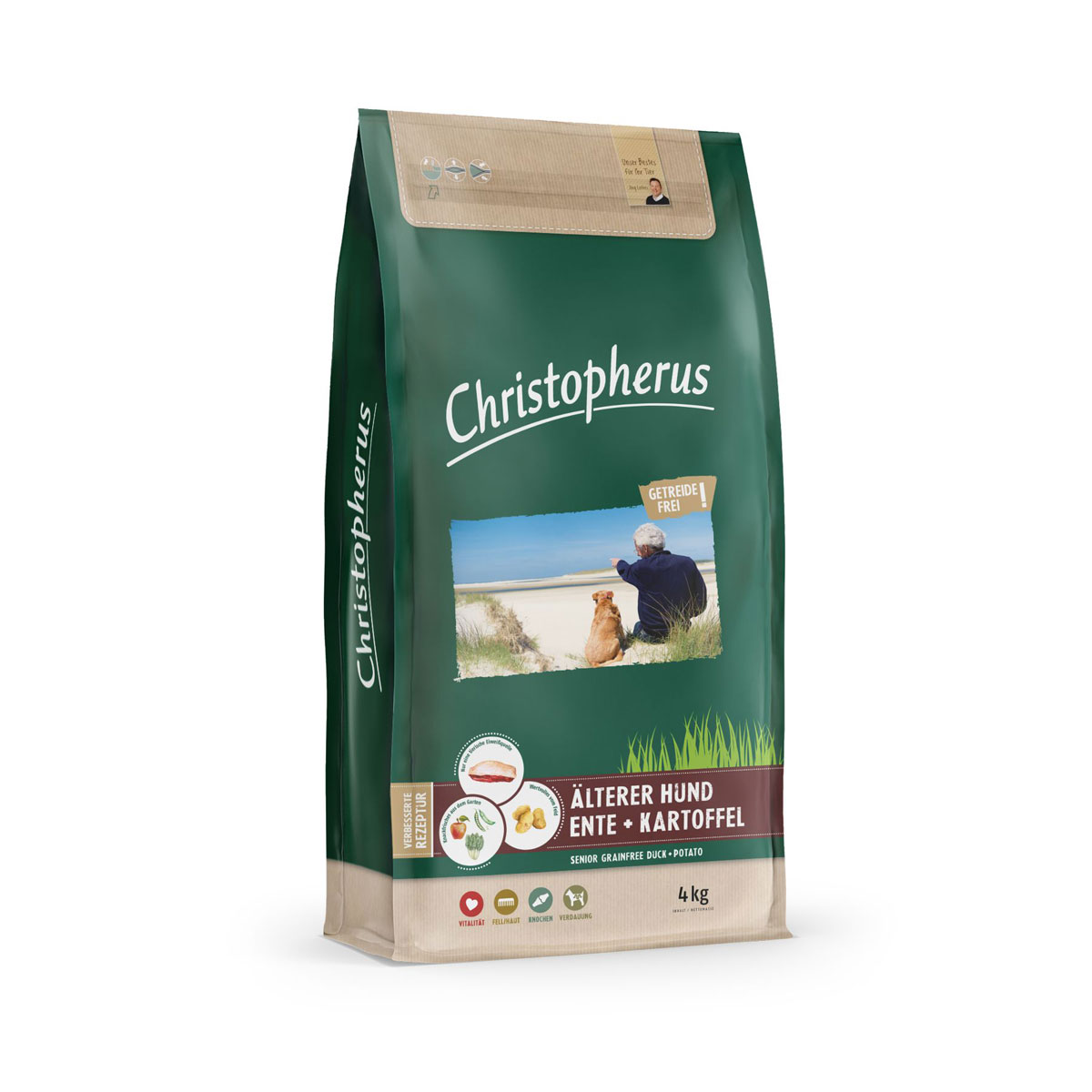 Christopherus Dog Senior Ente Getreidefrei 4kg