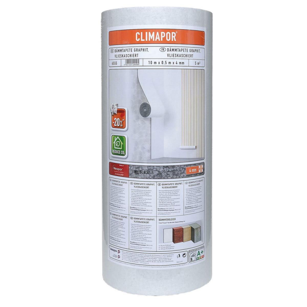 Dämmtapete Graphit vlieskaschiert 10 x 0,5 m Bild 1