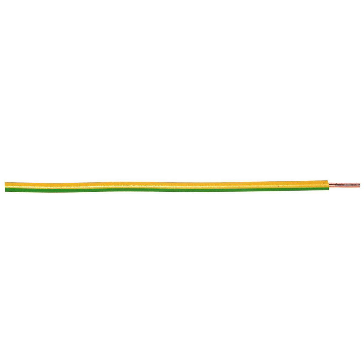 Aderleitung H07V-U 6 mm² gelb/grün 5 m