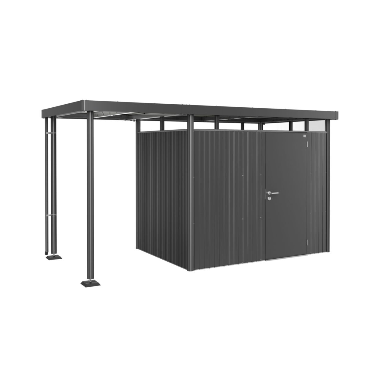 Biohort SEITENDACH GHH H2 Gr. S dunkelgrau-metallic Bild 2