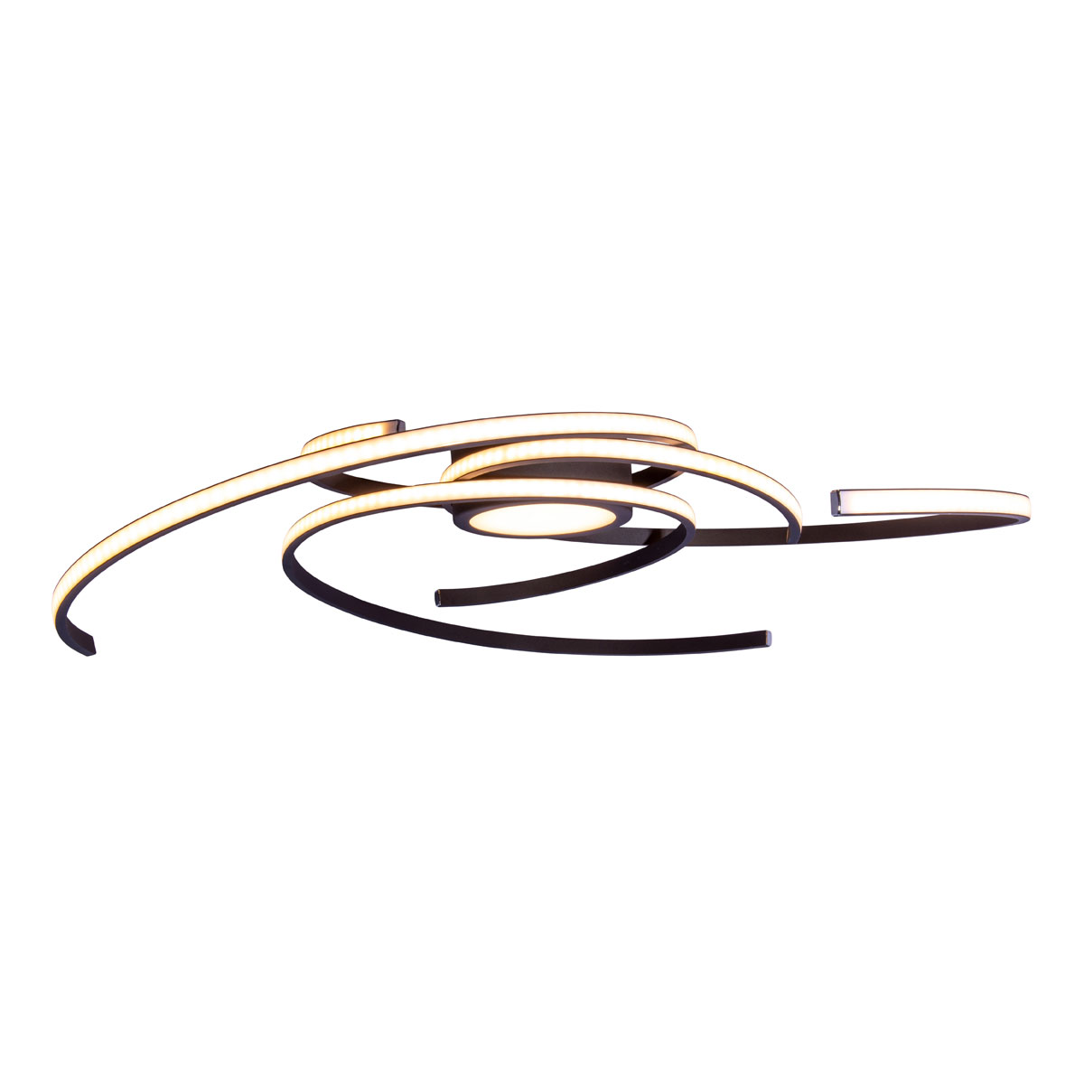 Naeve LED DL Radon Metall/KS schwarzLxBxH 75x75x7cm dimmbar Bild 5