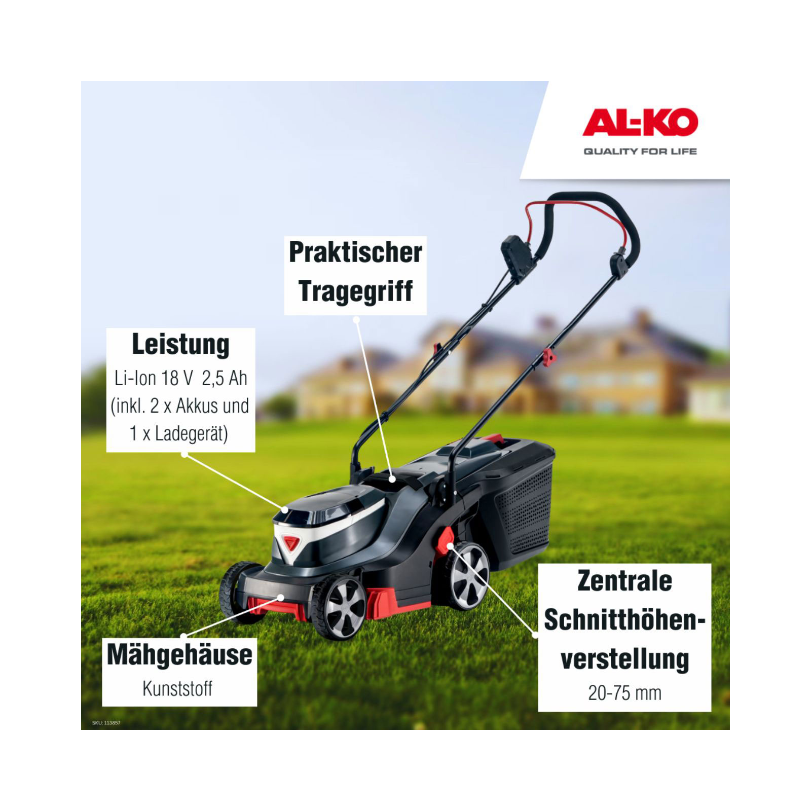 AL-KO  Akku-Rasenmäher 3.22 Li Easy Bild 8