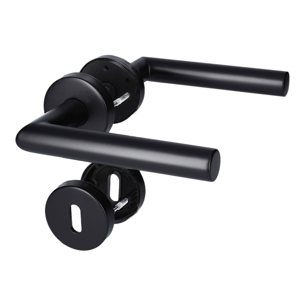 Alpertec Rosettengarnitur Fair I schwarz Durchmesser 52 mm Bild 2