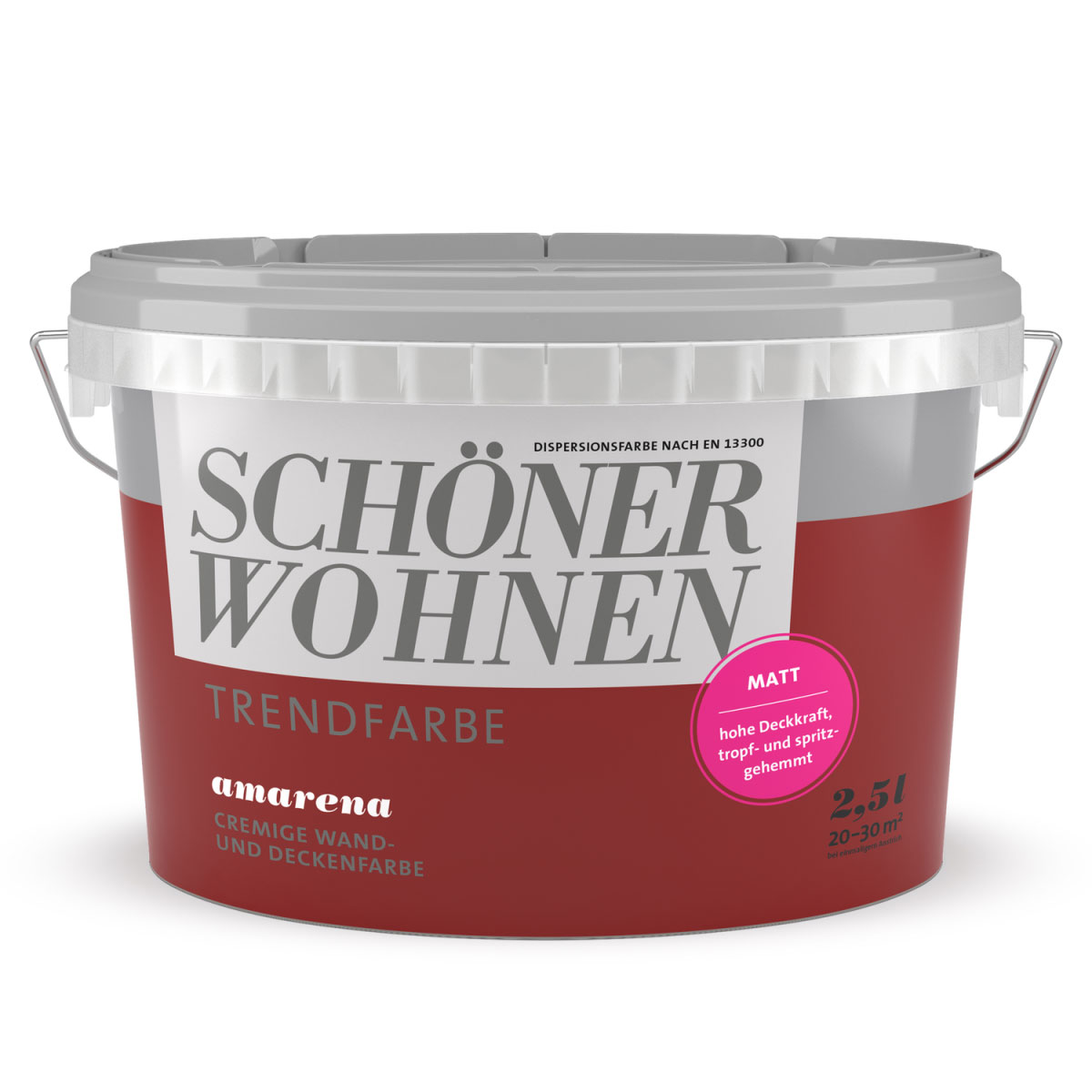Schöner Wohnen Farbe Trendfarbe Amarena Matt 2,5 L Bild 1
