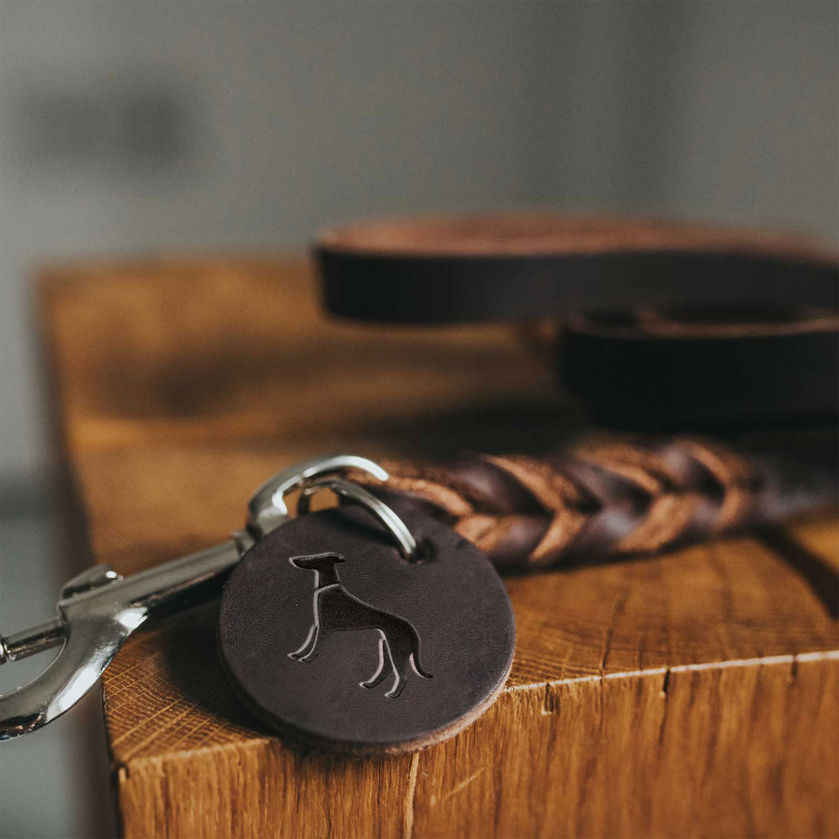 Hunter Führleine Solid Education dunkelbraun 250 x 1,3 cm Bild 2