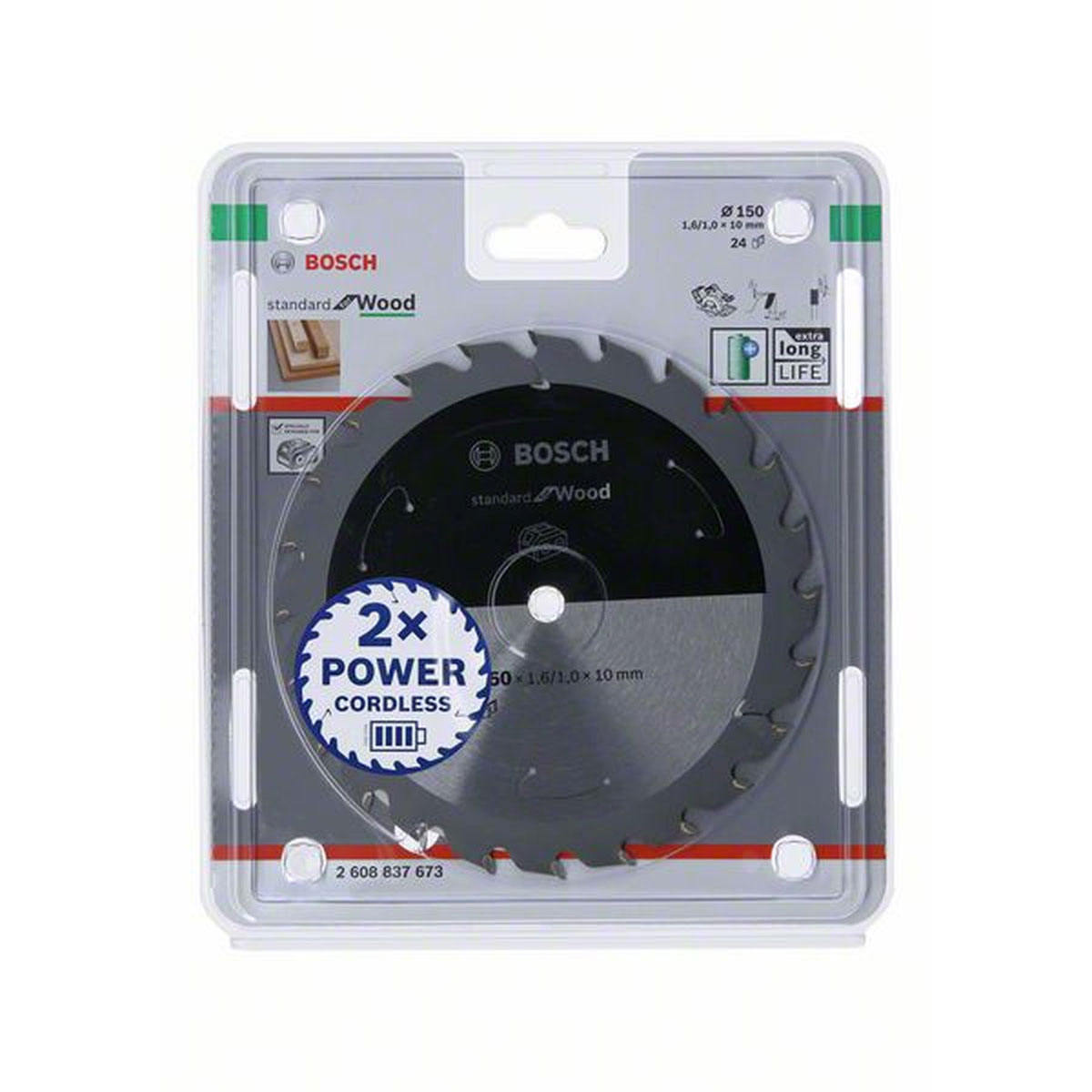 Bosch Kreissägeblatt Holz 150 mm 24 Zähne Bild 1