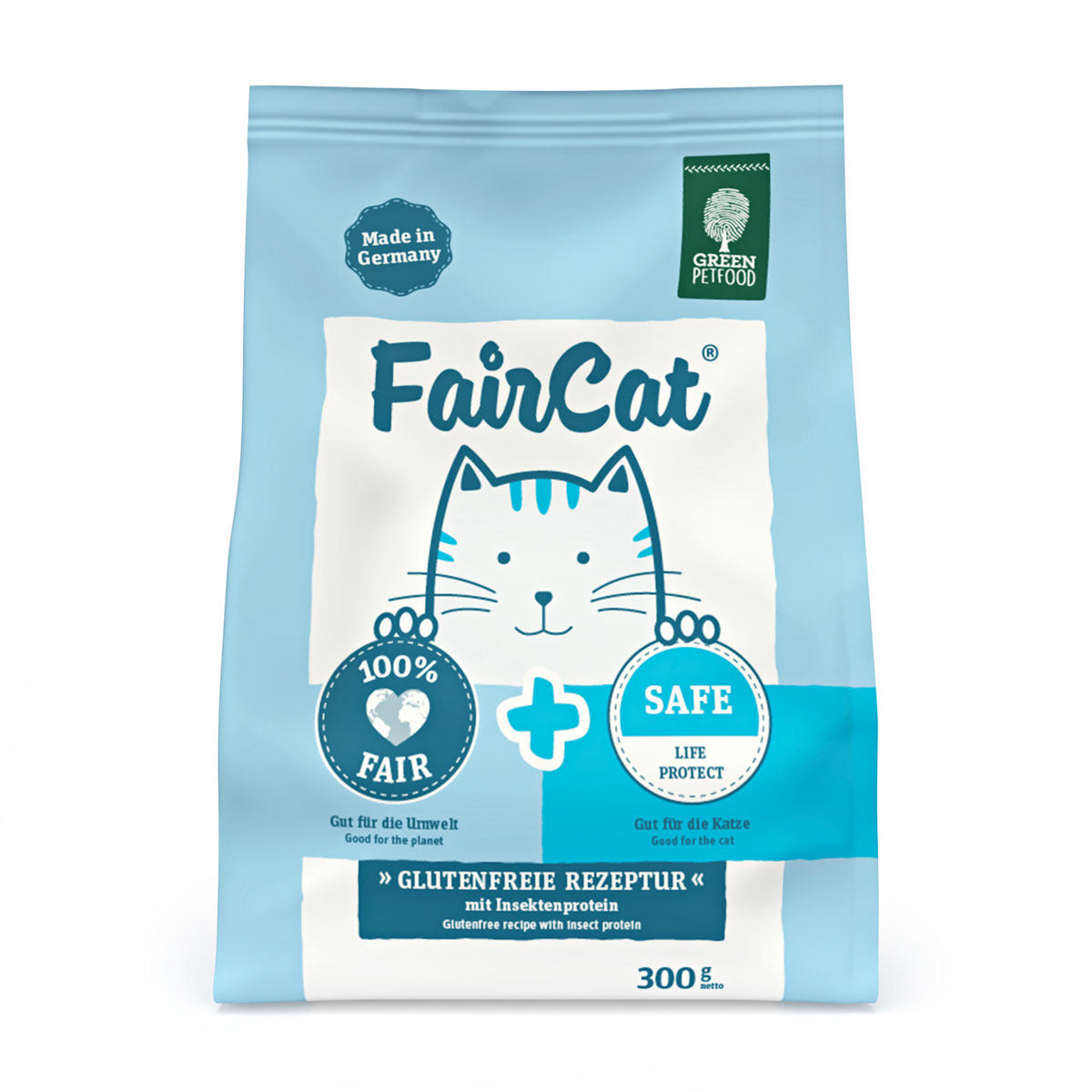 Trockenfutter FairCat Huhn & Insekten 300 g glutenfrei