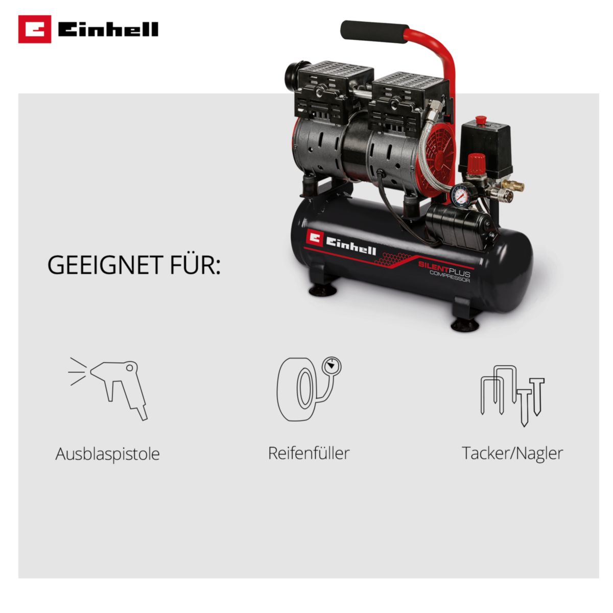 Einhell Kompressor TE-AC 110/6 Silent Plus Bild 2