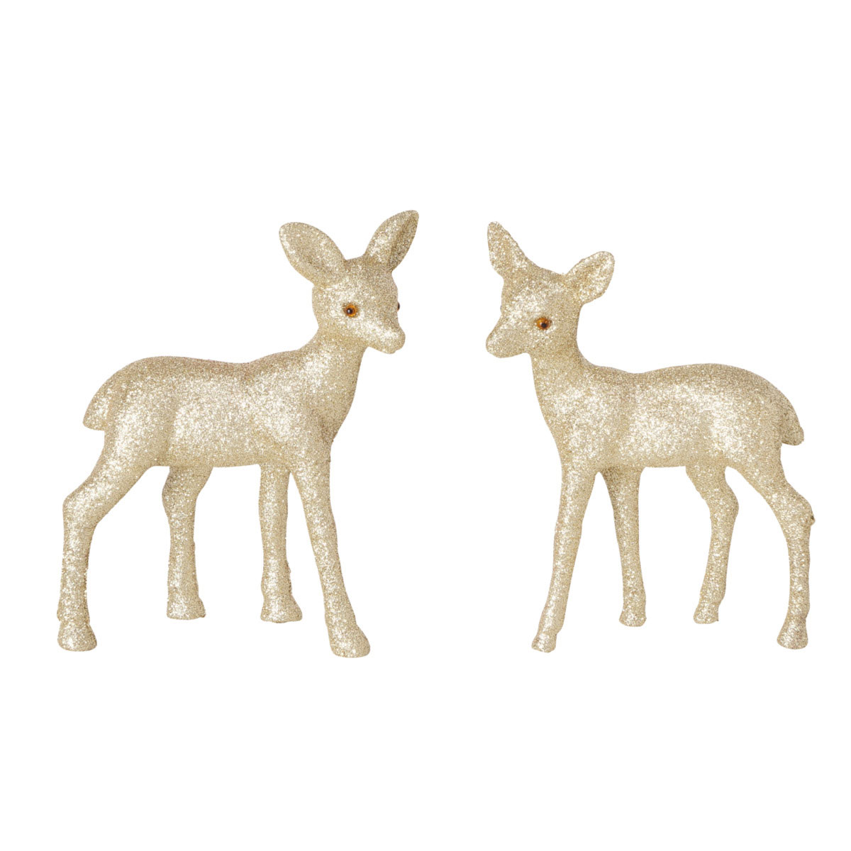 Figur Nelle Reh 2 teilig 13 x 5 x 15 cm gold Kunststoff Bild 1