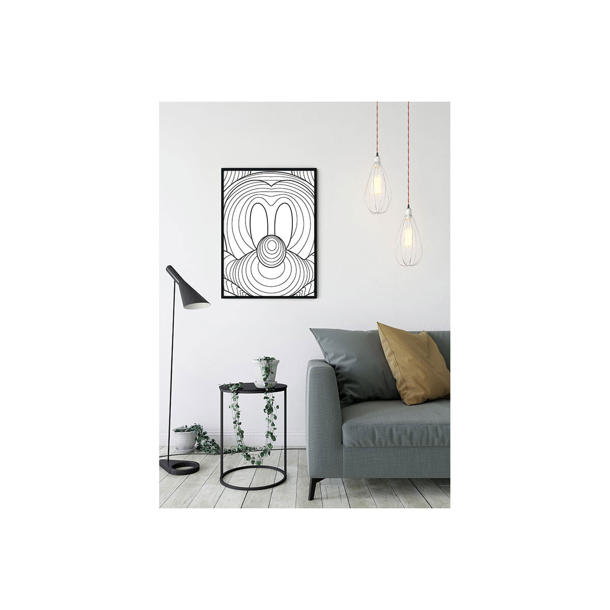 Komar  Wandbild Mickey Mouse Lines 40x50 cm Bild 5