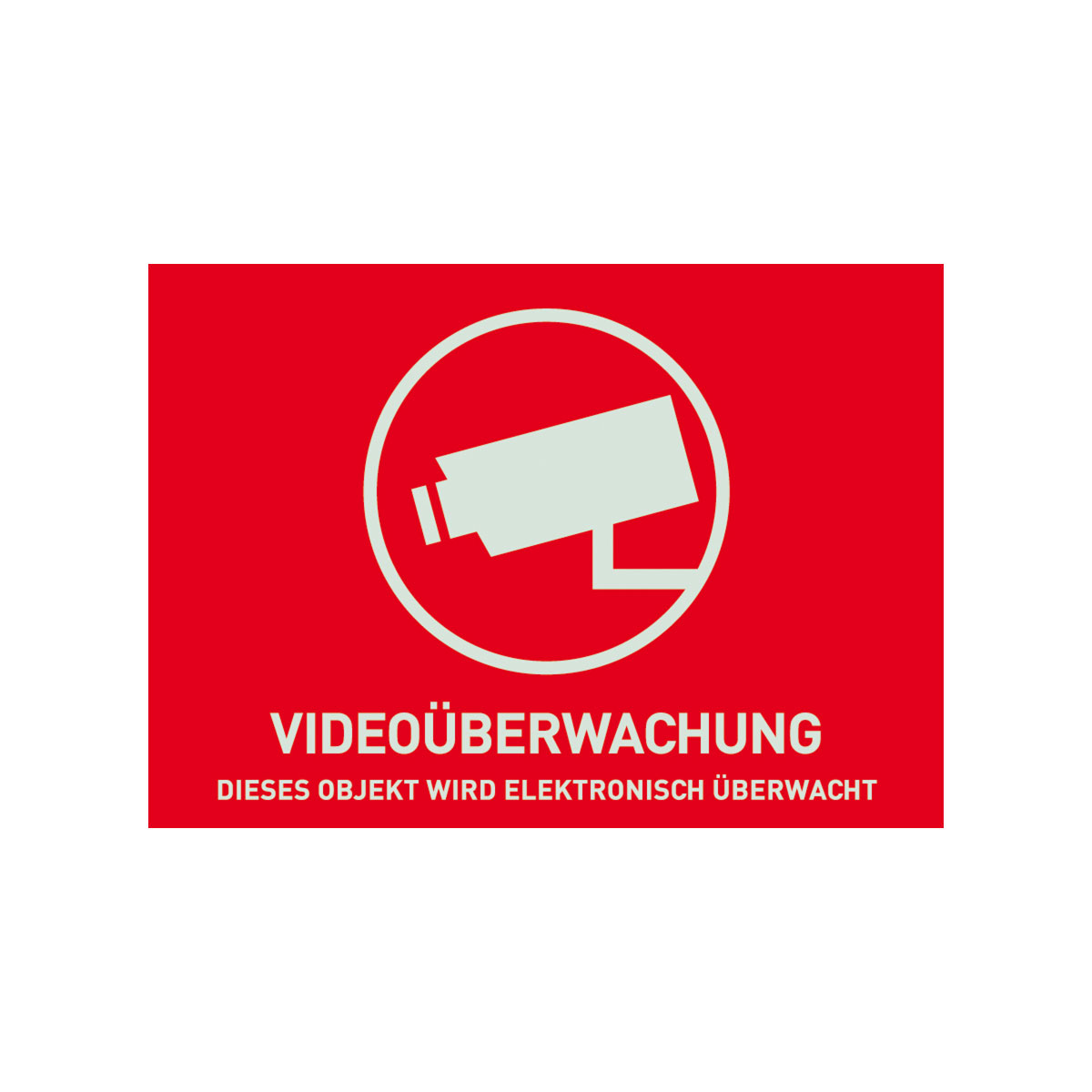 Abus Aufkleber Video-Überwachung 14,8 x 10,5 cm Bild 1