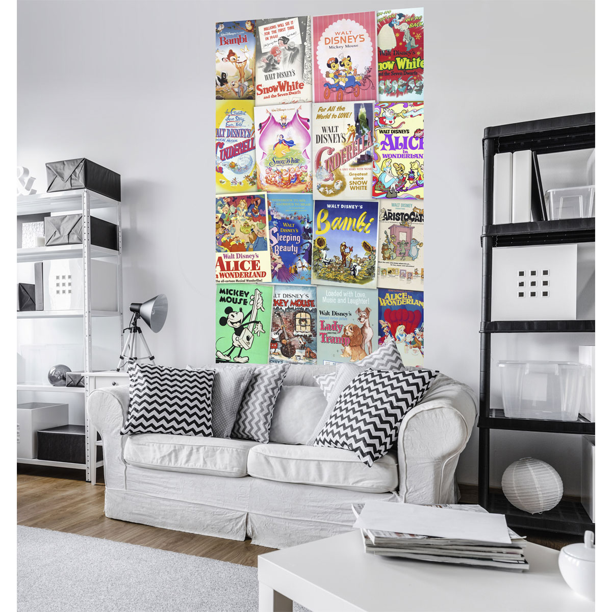 Komar  Vlies Fototapete Disney Movie Posters Retro Girls 120x200 cm