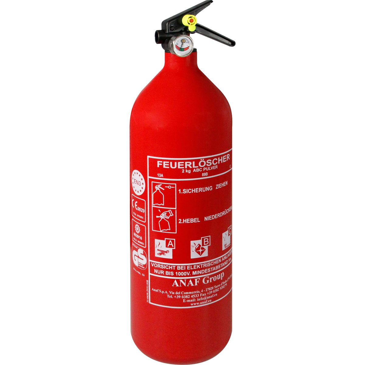 Feuerlöscher 2kg DIN EN3