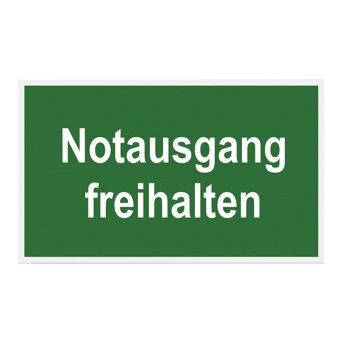 Metafranc Hinweisschild Notausgang freihalten Kunststoff gelb