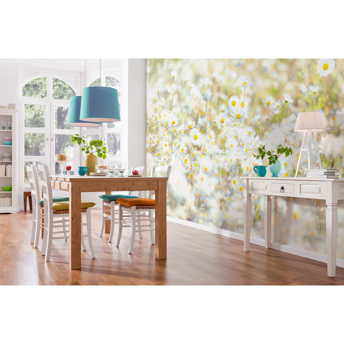 Komar  Papier Fototapete Daisies 368x254 cm