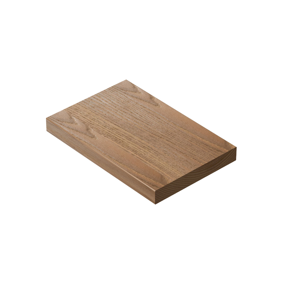 Terrassendiele Thermo Esche 21x145x2100 mm glatt / glatt Bild 1