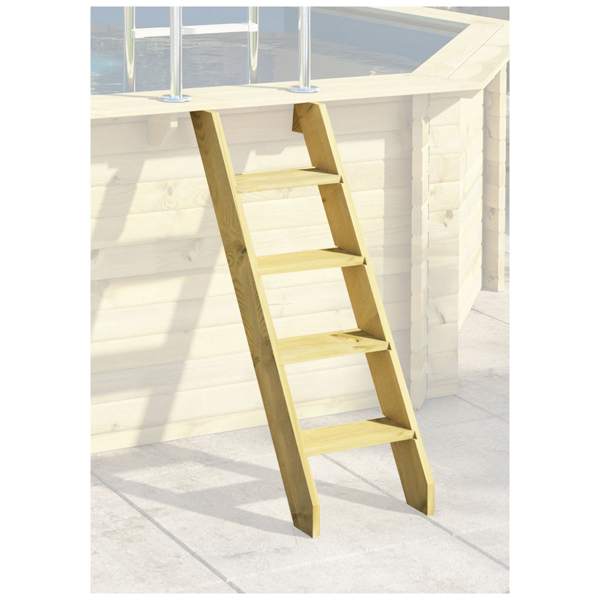 Karibu Pool Größe 1 44 mm inkl 2 Terrassen Bild 6