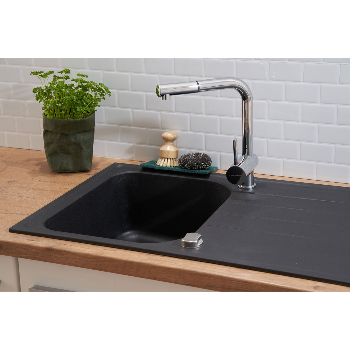 Respekta Spüle Orlando Massivgranit Bild 9