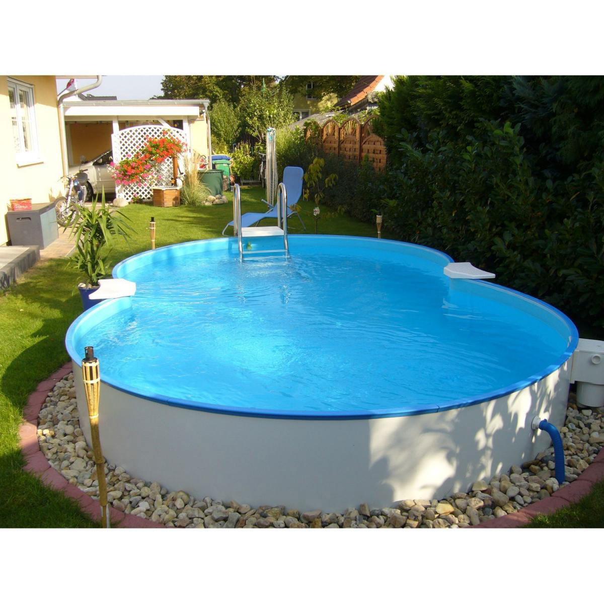 Achform Aufstellbecken-Set 625 x 360 x 120 cm