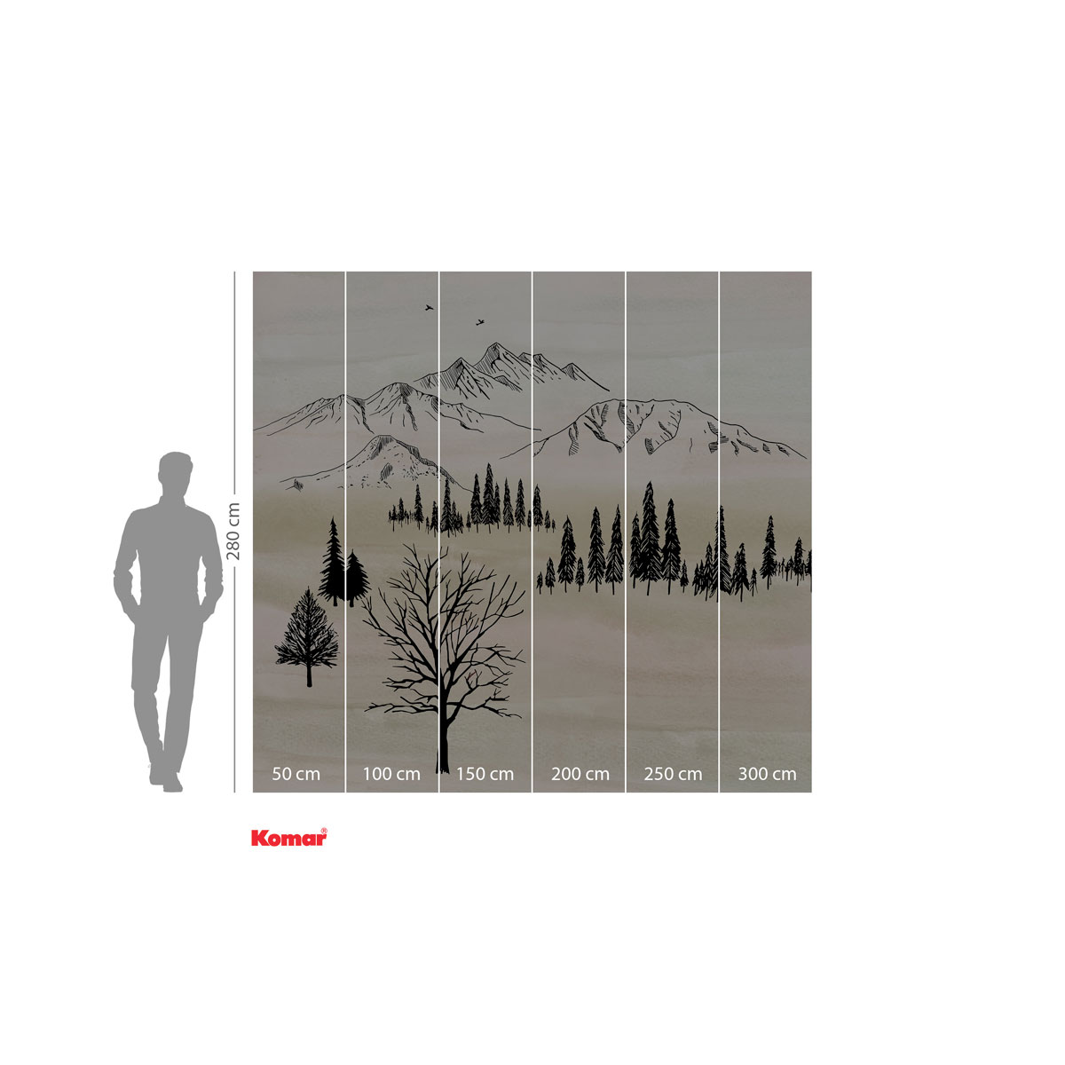 Komar  Vlies Fototapete Backcountry 300x280 cm Bild 3
