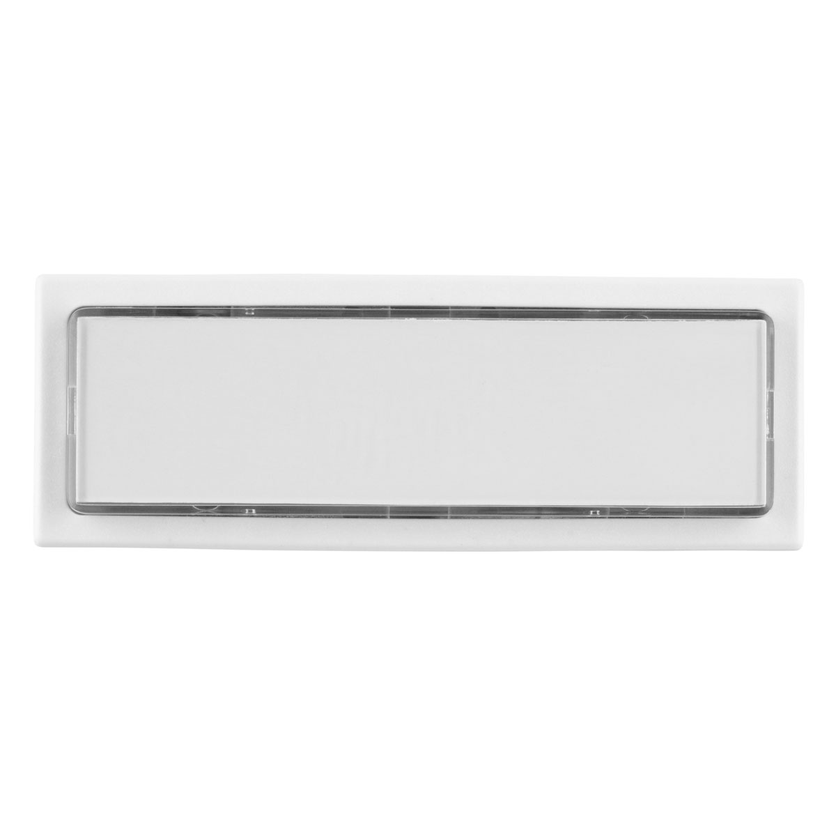 REV Ritter  Klingeltaster Aufputz Kunststoff 1-fach mit Namensschild & Beleuchtung weiß