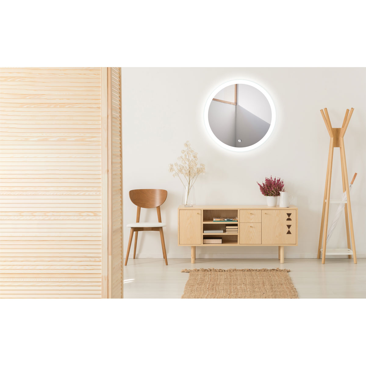 DSK  Design LED Lichtspiegel Silver Luna Dm 59 cm Bild 3