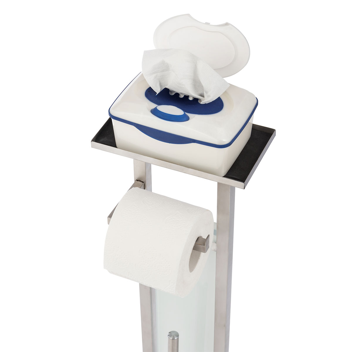 Wenko  Stand WC-Garnitur Debar mit Ablage Edelstahl rostfrei Bild 9