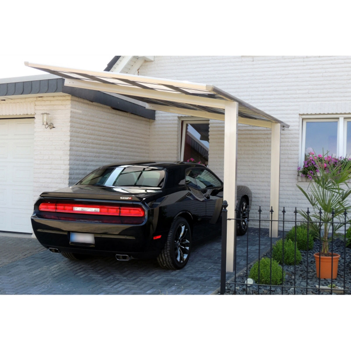 Ximax Carport Alu Linea 80 Edelstahl-Look Bild 3