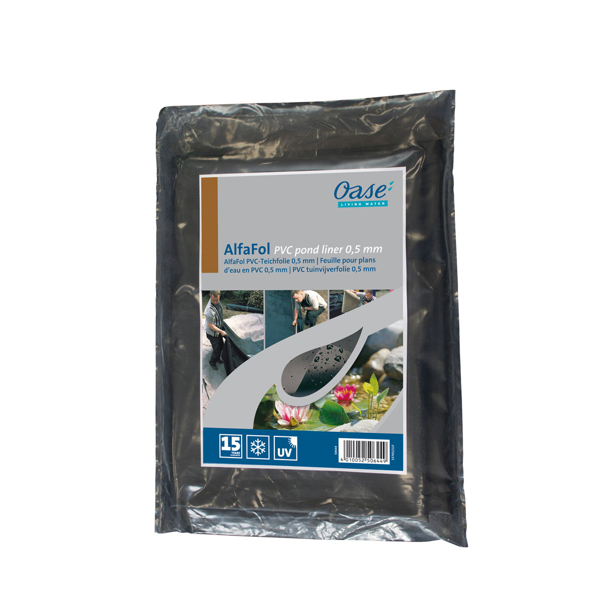 Oase Teichfolie AlfaFol 0,5 mm 400 x 500 cm schwarz