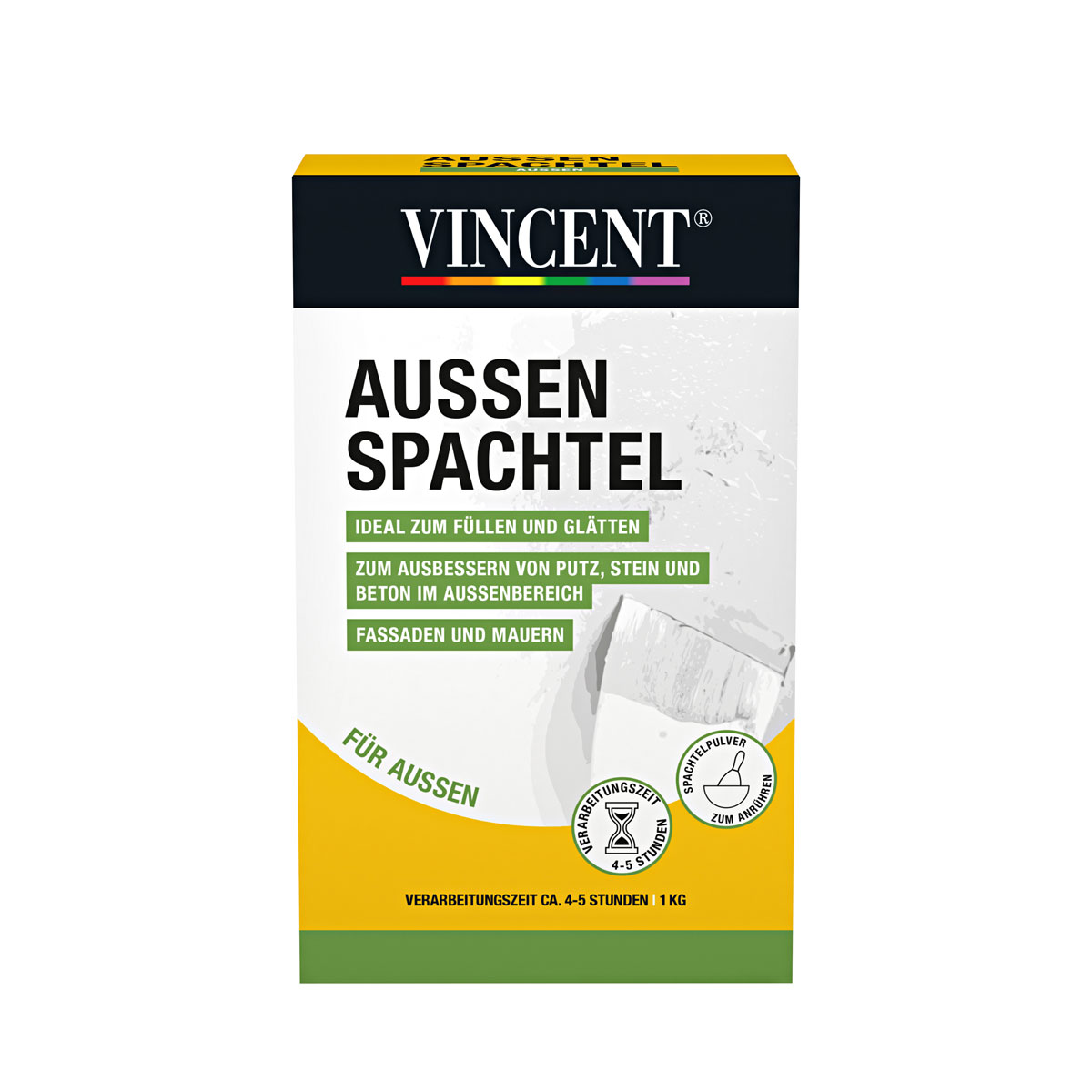 Vincent Füllspachtel aussen 1 kg