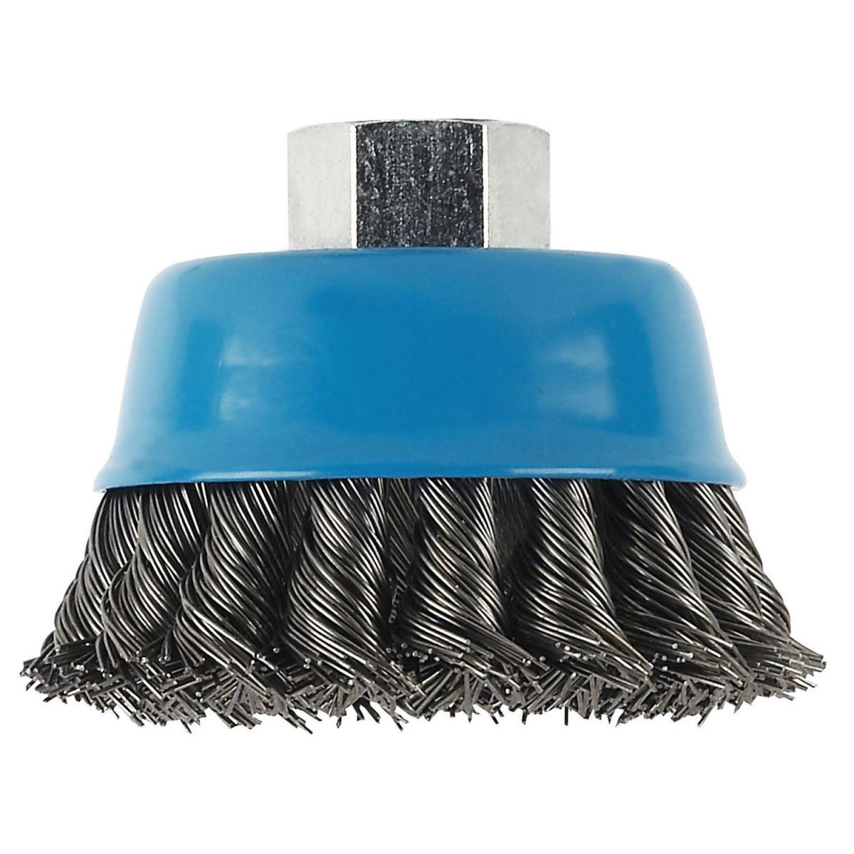 Bosch  DIY Topfbürste gezopfter Draht Durchmesser 75 mm M14 Bild 3