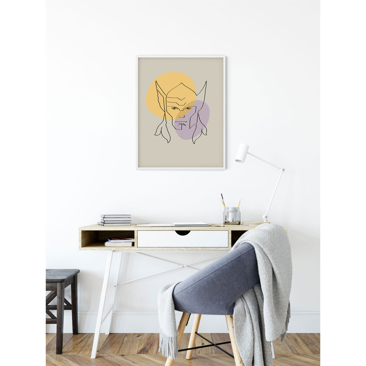 Komar  Wandbild Soulful Sanctuary Thor Head 30x40 cm Bild 1