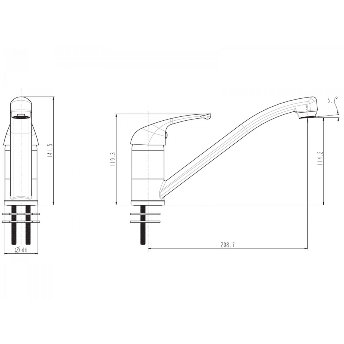 Basic Spültischarmatur Nizza Bild 2