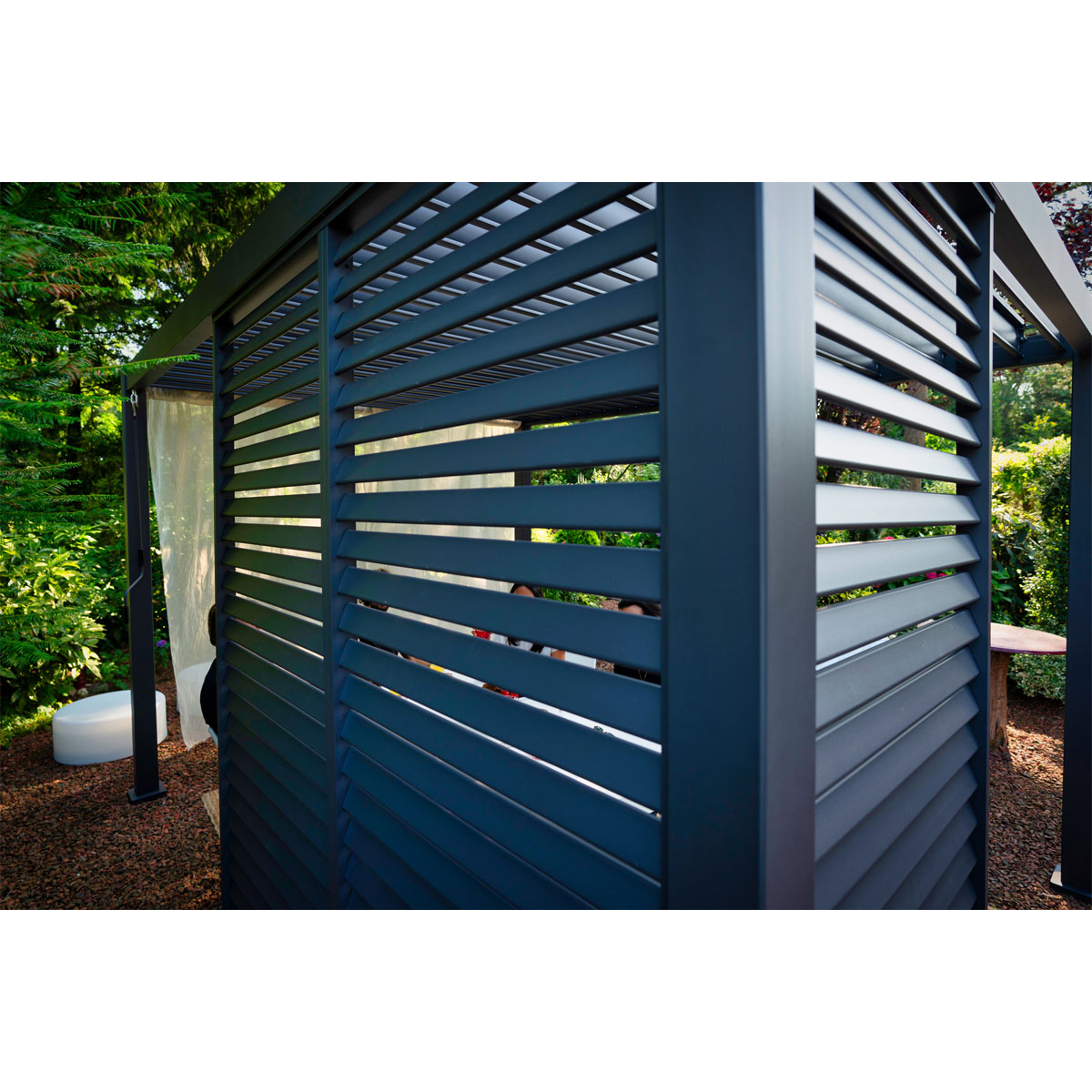 Lamellenwand 300-Serie anthrazit 0,9 x 2,4 m Bild 6