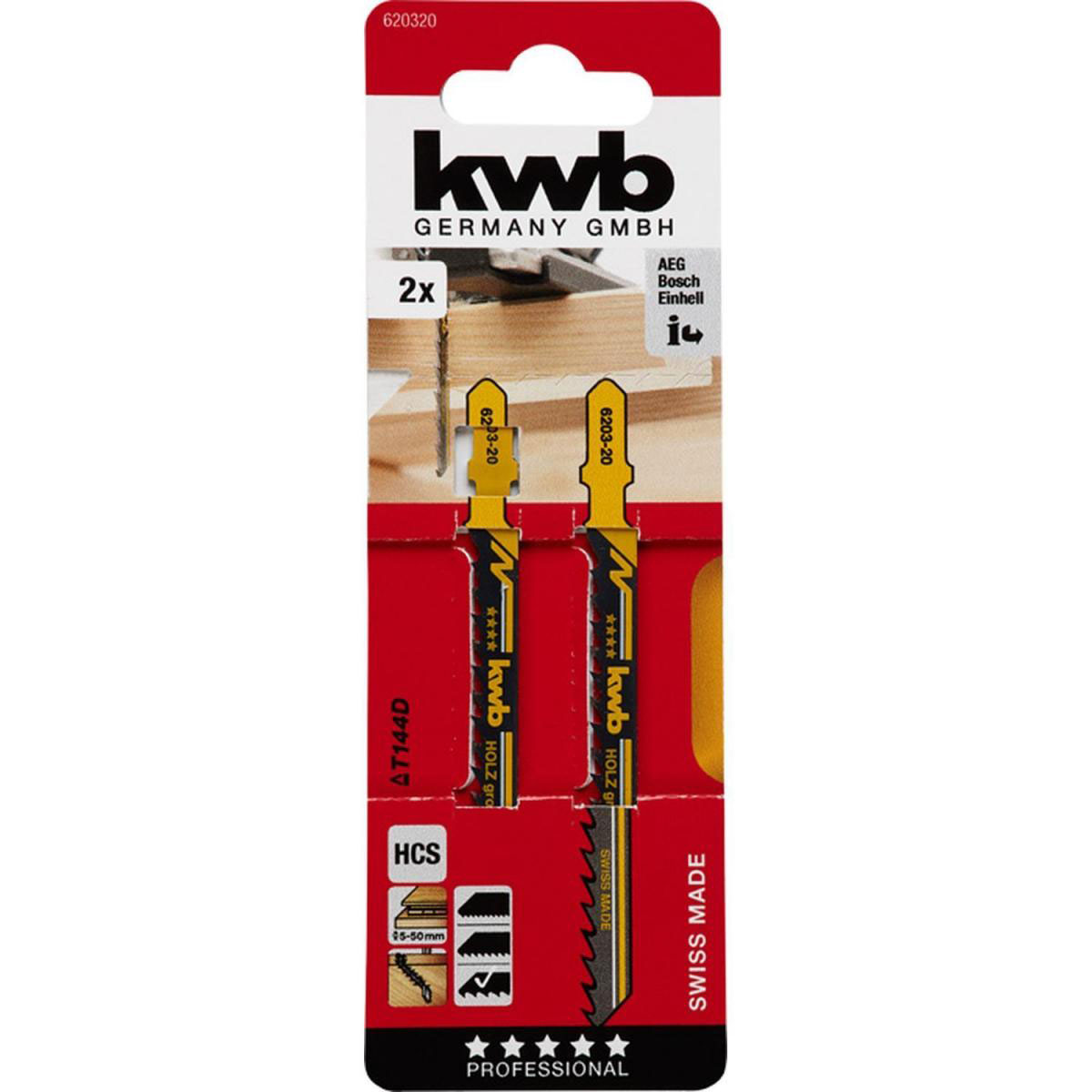 kwb  Stichsägeblätter Holzbearbeitung grob S20 Bild 2