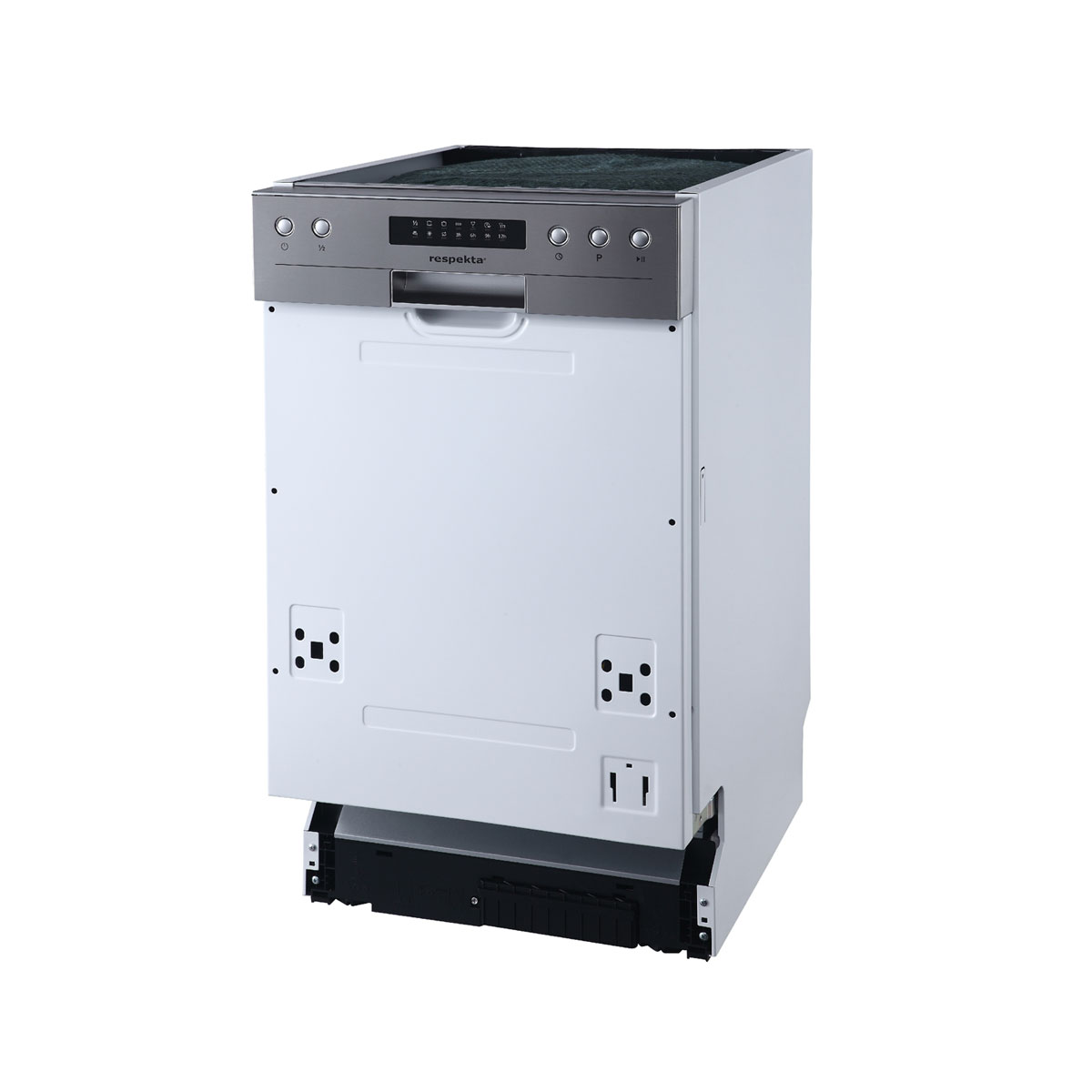 Respekta Einbau-Geschirrspüler 45 cm teilintegriert mit Display Bild 1