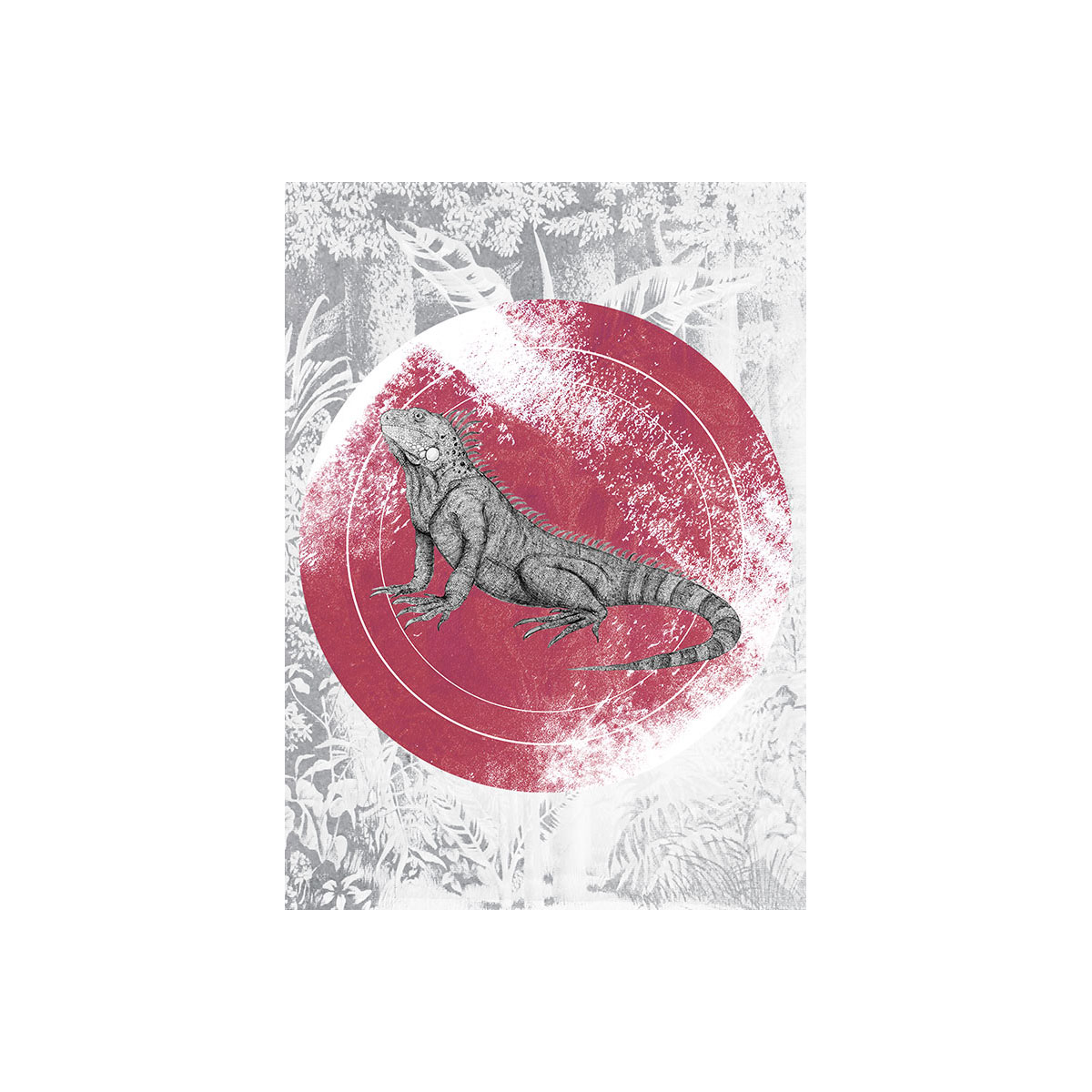 Komar  Wandbild Iguana Circle 50x70 cm Bild 2