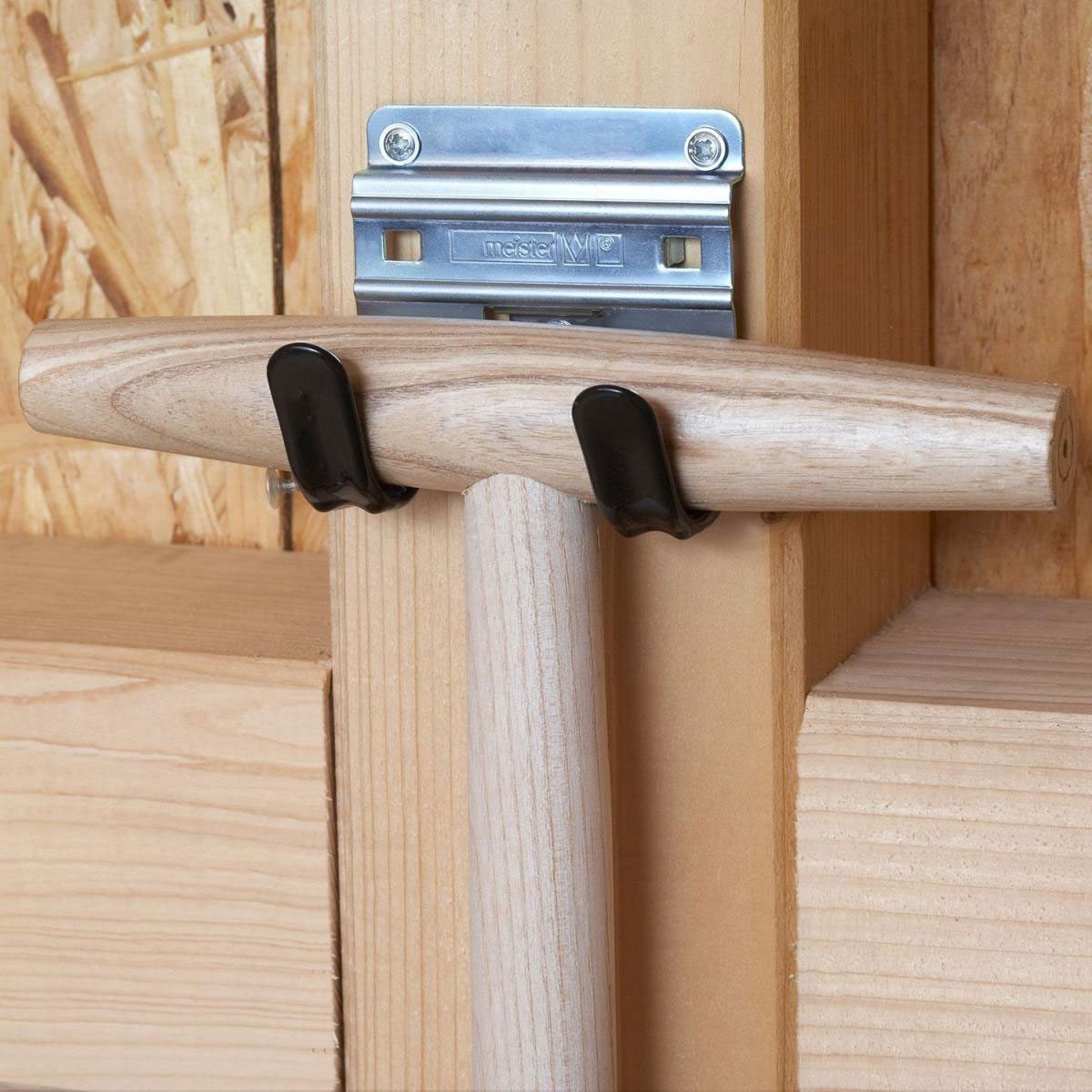 Meister Gerätehalter Spatenahalter Haken 2 Stück Bild 2