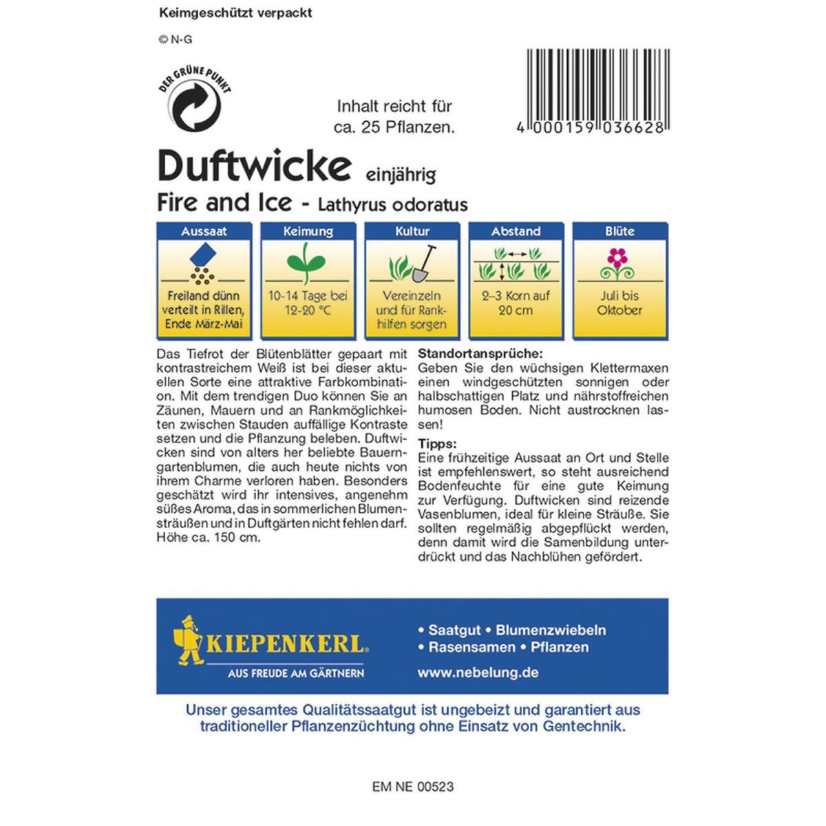 Kiepenkerl Edelwicken Fire und Ice Profi-Line Bild 2