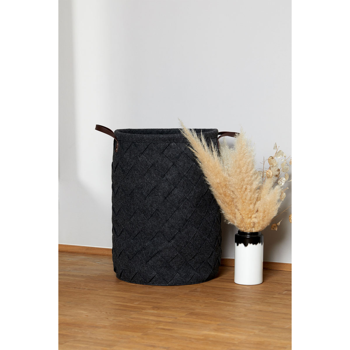 Wenko  Wäschesammler Trovo Anthrazit Wäschekorb 75 l Bild 3