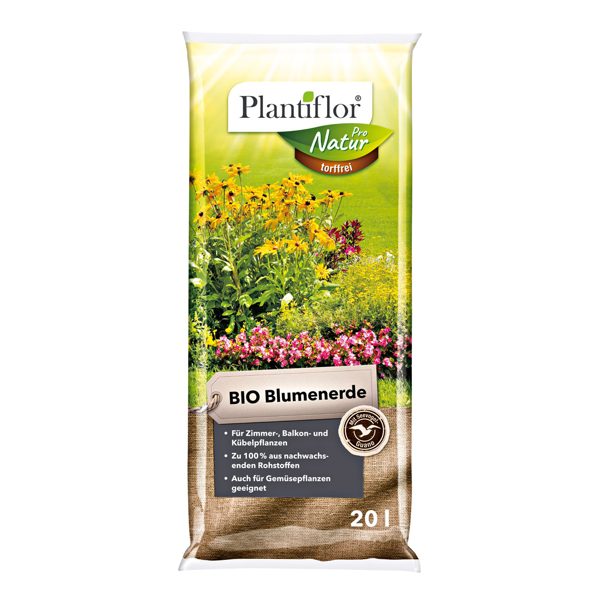 Plantiflor BIO Blumenerde torffrei 20 L