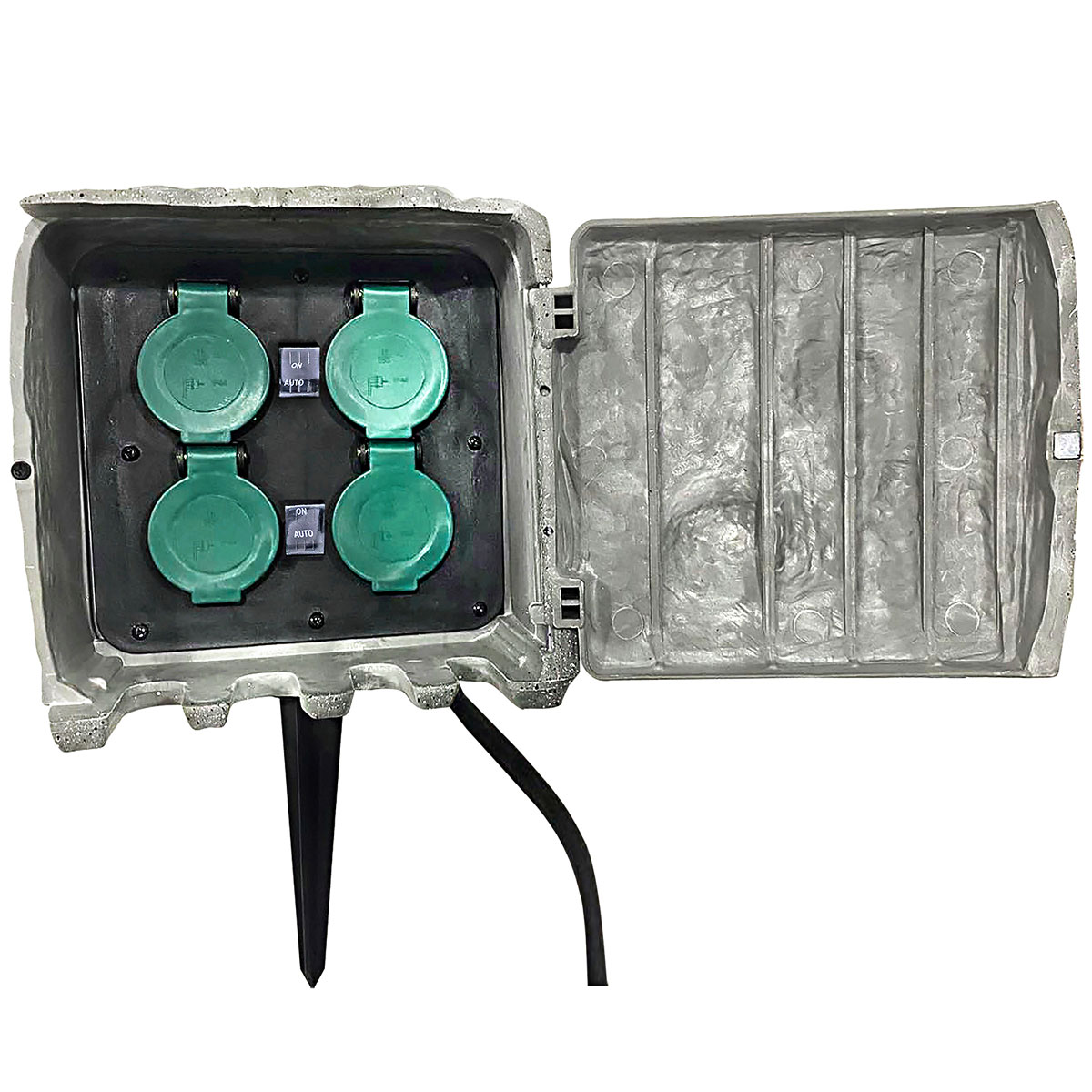 Flector Garten Steckdosenstein 4- Fach Bild 1