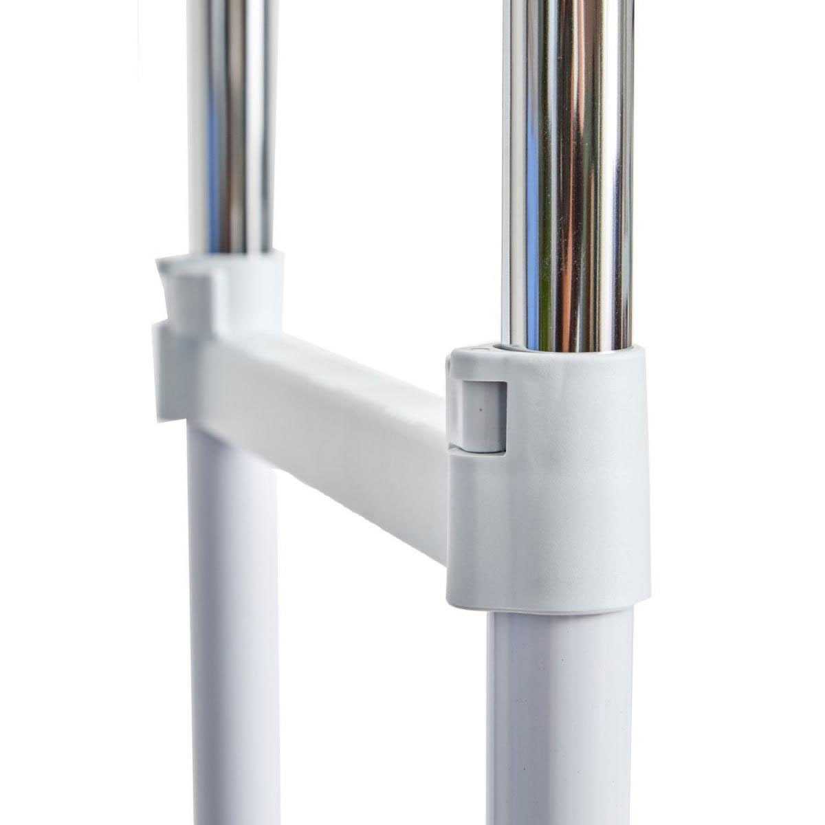 Roll-Kleiderständer XXL 90-134 x 44 x 95-169 cm Bild 3