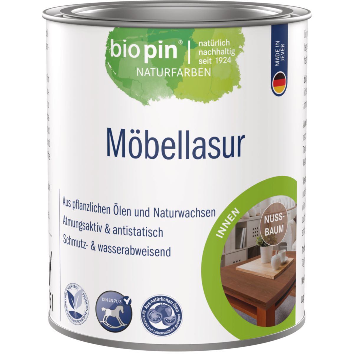 Biopin Möbellasur NUSSBAUM 0,375 l