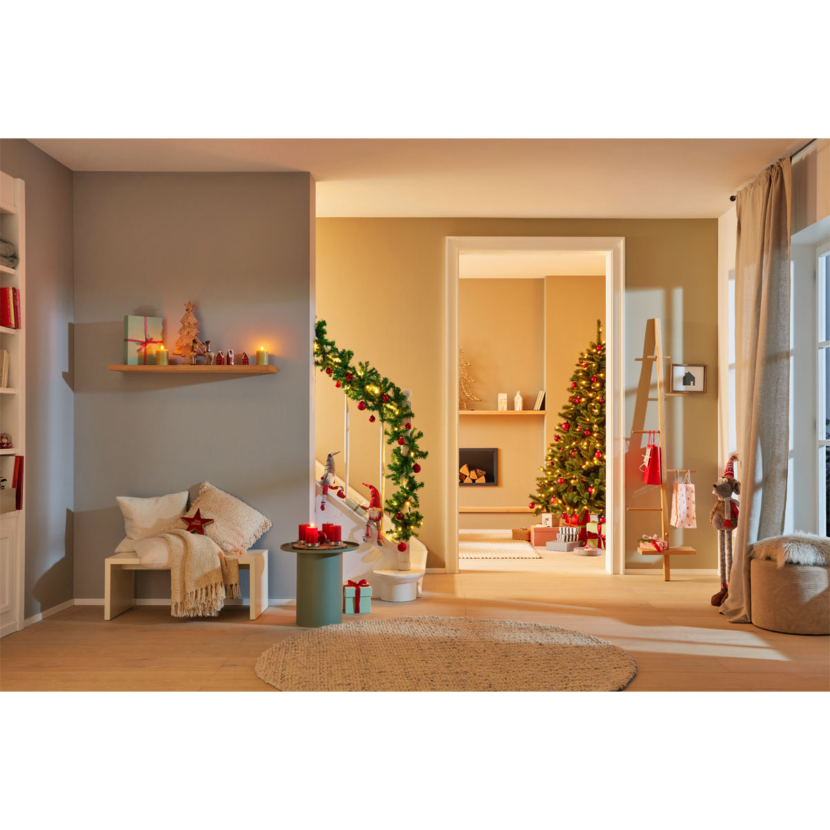 2er Set Wichel Kantensitzer rot grau Bild 3