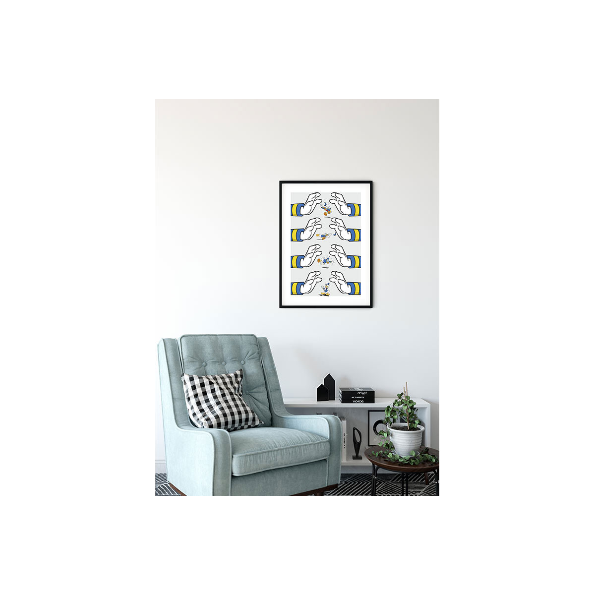 Komar  Wandbild Donald Duck Hands 40x50 cm Bild 5